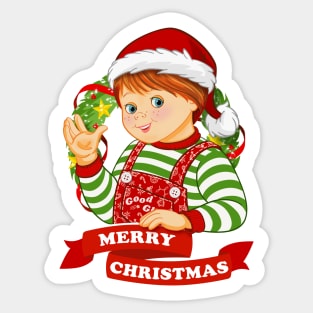 Child's Play - Merry Christmas - Chucky Sticker